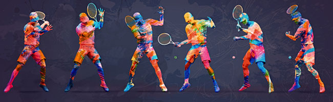 arty tennis players